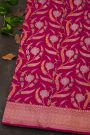 Banarasi Silk Magenta Saree