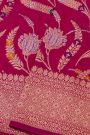 Banarasi Silk Magenta Saree