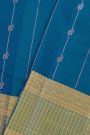 Coimbatore Soft Silk Peacock Blue Saree