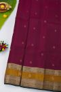 Coimbatore Soft Silk Wine Saree