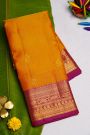 Coimbatore Soft Silk Orange Saree