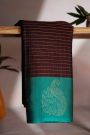 Coimbatore Soft Silk Dark Brown Saree