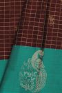 Coimbatore Soft Silk Dark Brown Saree