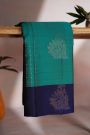 Coimbatore Soft Silk Peacock Blue Saree