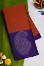 Coimbatore Soft Silk Rust Saree
