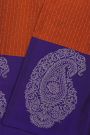 Coimbatore Soft Silk Rust Saree