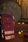 Kancheepuram Silk Wine Saree