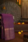 Kancheepuram Silk Purple Saree