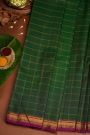 Kancheepuram Silk Bottle Green Saree