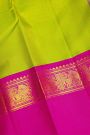 Kancheepuram Silk Parrot Green Saree