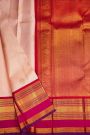 Kancheepuram Silk Peach Saree