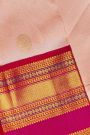 Kancheepuram Silk Peach Saree