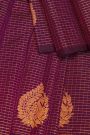 Kancheepuram Silk Wine Saree