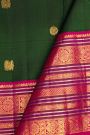 Kancheepuram Silk Bottle Green Saree