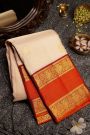 Kancheepuram Silk Peach Saree