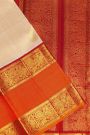 Kancheepuram Silk Peach Saree