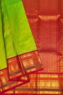 Kancheepuram Silk Parrot Green Saree