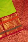 Kancheepuram Silk Parrot Green Saree