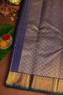 Kancheepuram Silk Navy Blue Saree