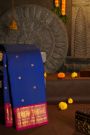 Kancheepuram Silk Peacock Blue Saree