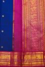 Kancheepuram Silk Peacock Blue Saree