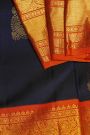 Kancheepuram Silk Navy Blue Saree