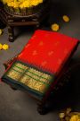 Gadwal Silk Orange Saree