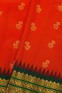 Gadwal Silk Orange Saree