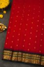 Gadwal Silk Maroon Saree