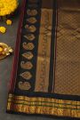 Gadwal Silk Maroon Saree