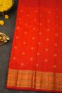 Gadwal Silk Red Saree
