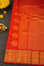 Gadwal Silk Red Saree