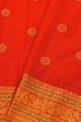 Gadwal Silk Red Saree