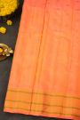 Gadwal Silk Peach Saree