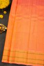Gadwal Silk Peach Saree