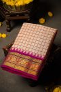 Gadwal Silk Off White Saree