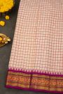 Gadwal Silk Off White Saree