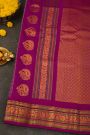 Gadwal Silk Off White Saree