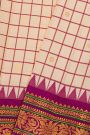 Gadwal Silk Off White Saree
