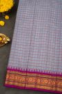 Gadwal Silk Sky Blue Saree