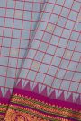 Gadwal Silk Sky Blue Saree