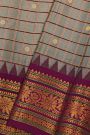 Gadwal Silk Grey Saree