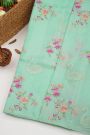 Designer Kora Sea Green Saree