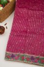 Designer Kora Magenta Saree
