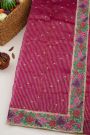 Designer Kora Magenta Saree