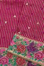 Designer Kora Magenta Saree