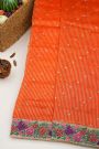 Designer Kora Orange Saree