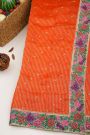 Designer Kora Orange Saree