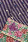 Designer Kora Navy Blue Saree