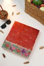 Designer Kora Red Saree
